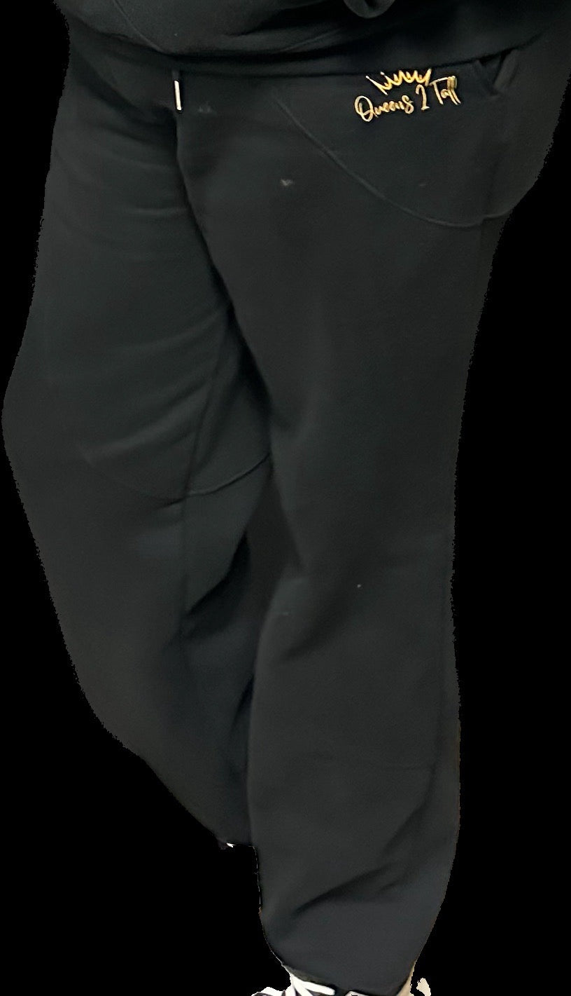 Q2T Black Sweat Pants